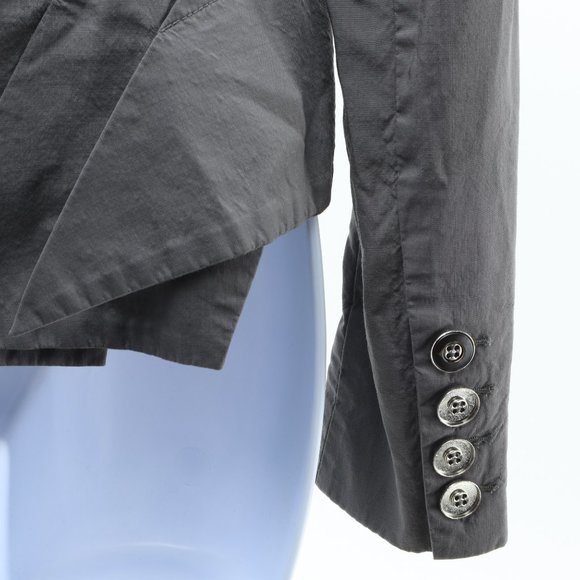 L.A.M.B. Wool Silk Blazer Jacket Women's Size 4 Gray - Picture 5 of 16